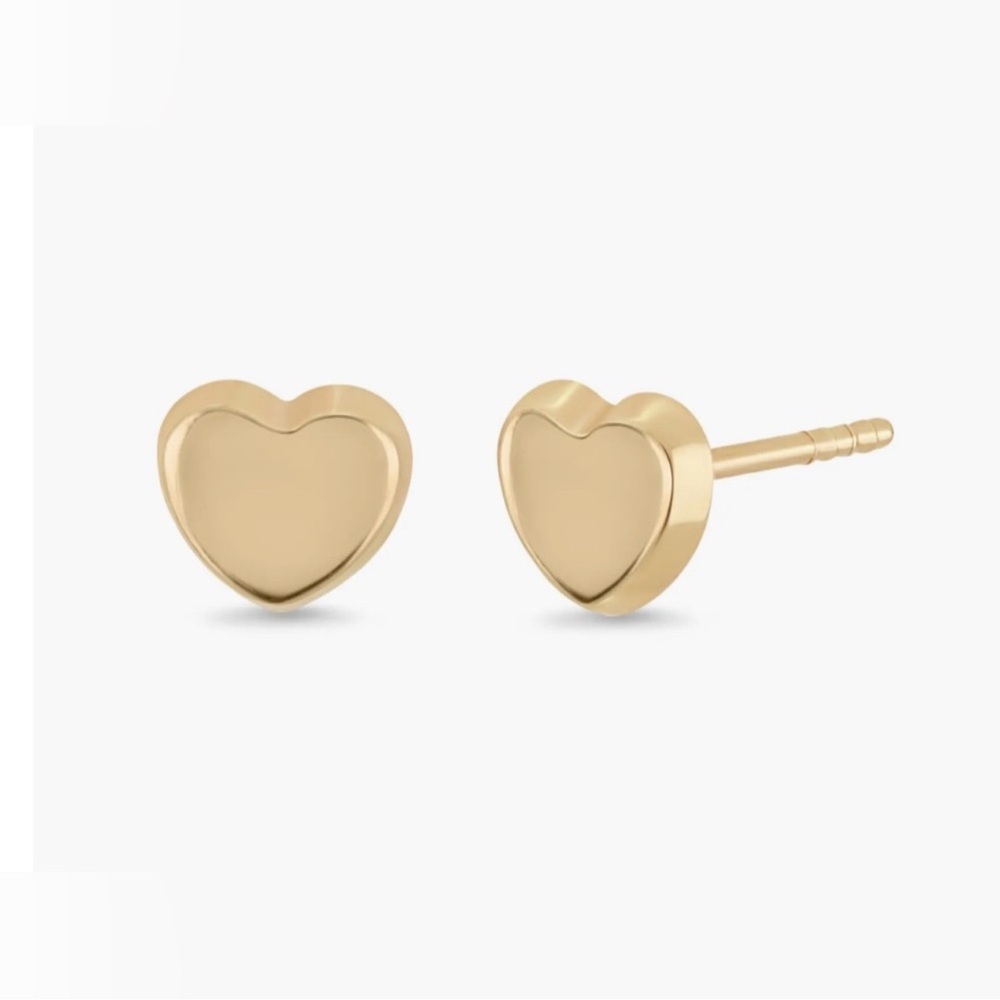 Bony levy 14k heart earrings